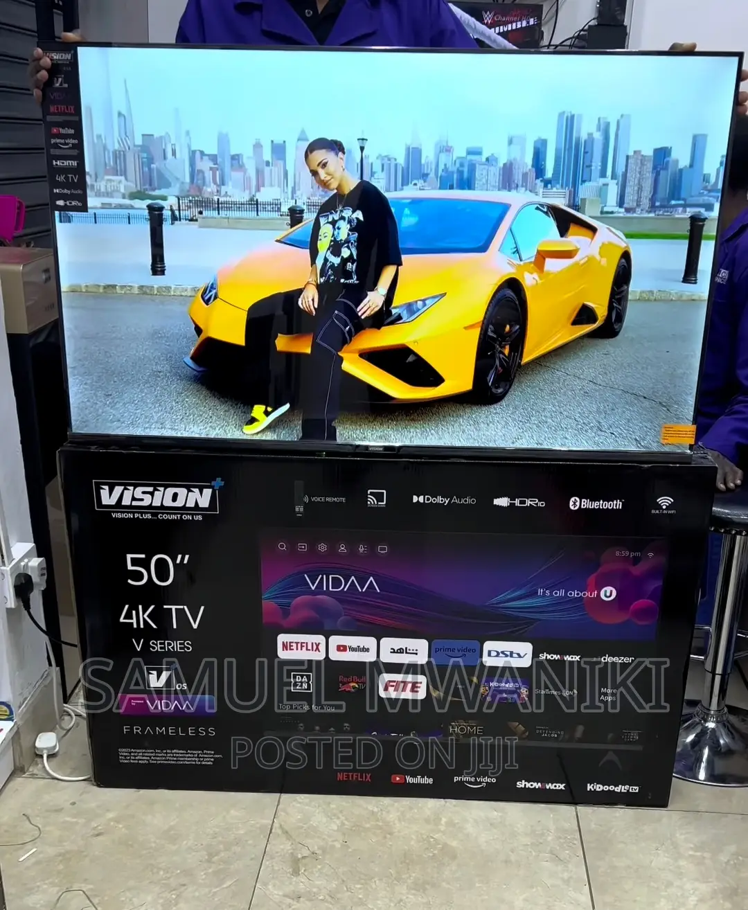 Vision Plus 50′′ Frameless V+ Os Smart Tv With Netflix
