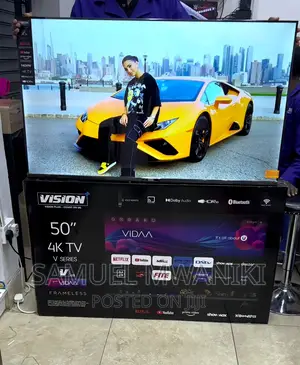 Vision Plus 50′′ Frameless V+ Os Smart Tv With Netflix
