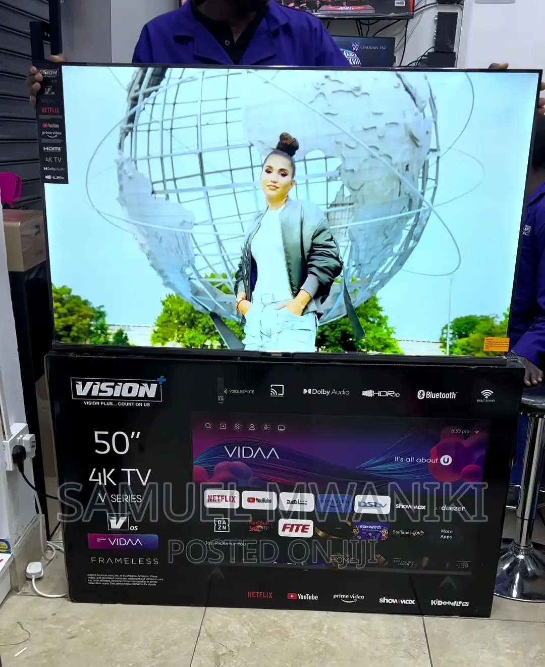 Vision Plus 50′′ Frameless V+ Os Smart Tv With Netflix