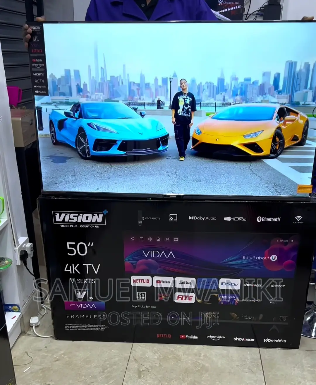 Vision Plus 50′′ Frameless V+ Os Smart Tv With Netflix