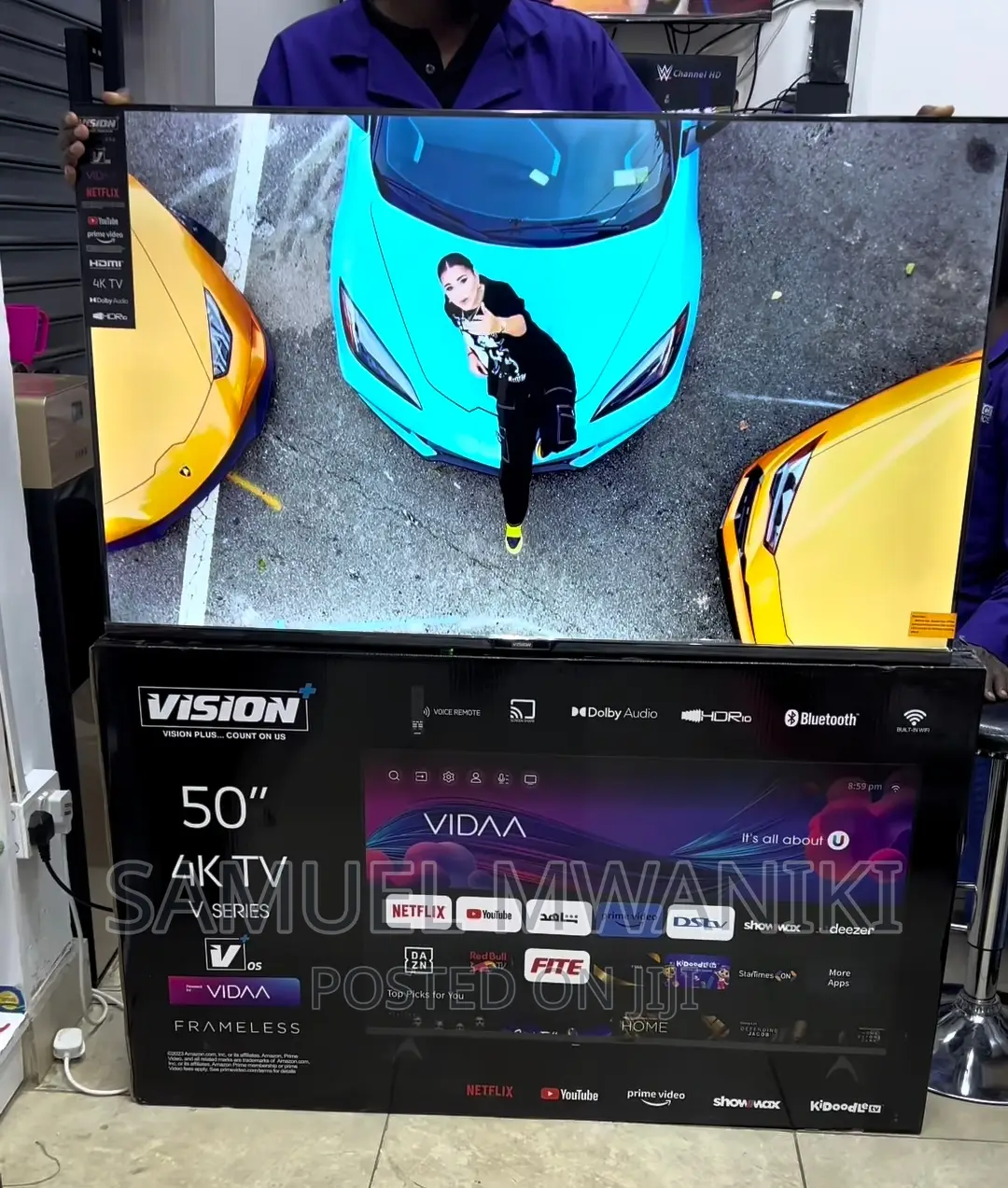 Vision Plus 50′′ Frameless V+ Os Smart Tv With Netflix