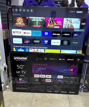 Vision Plus 50′′ Frameless V+ Os Smart Tv With Netflix