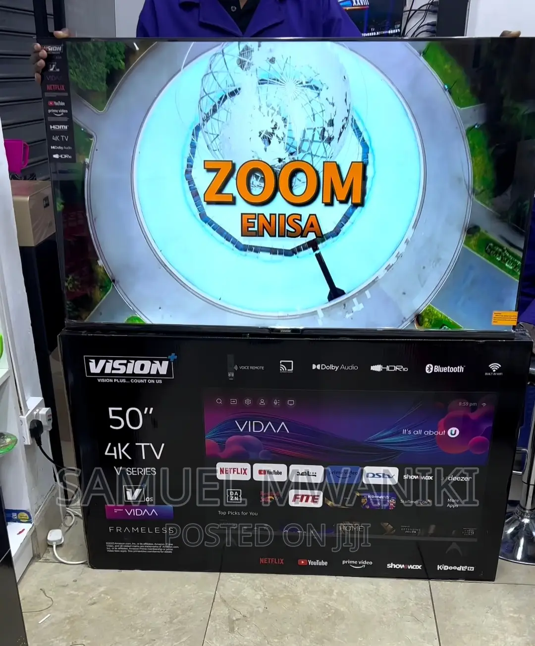 Vision Plus 50′′ Frameless V+ Os Smart Tv With Netflix