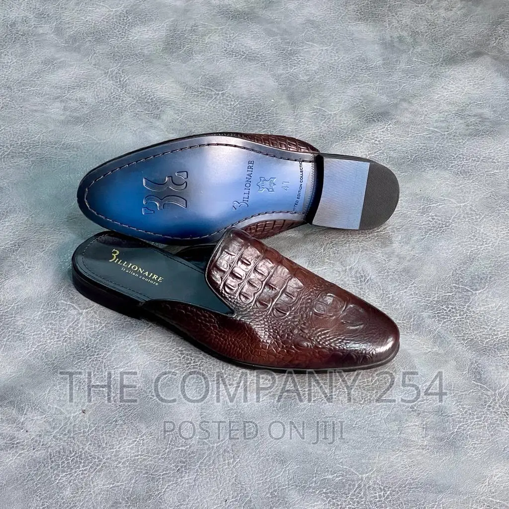 Legitimate Official Business Smart Casual Mens Leather Mules