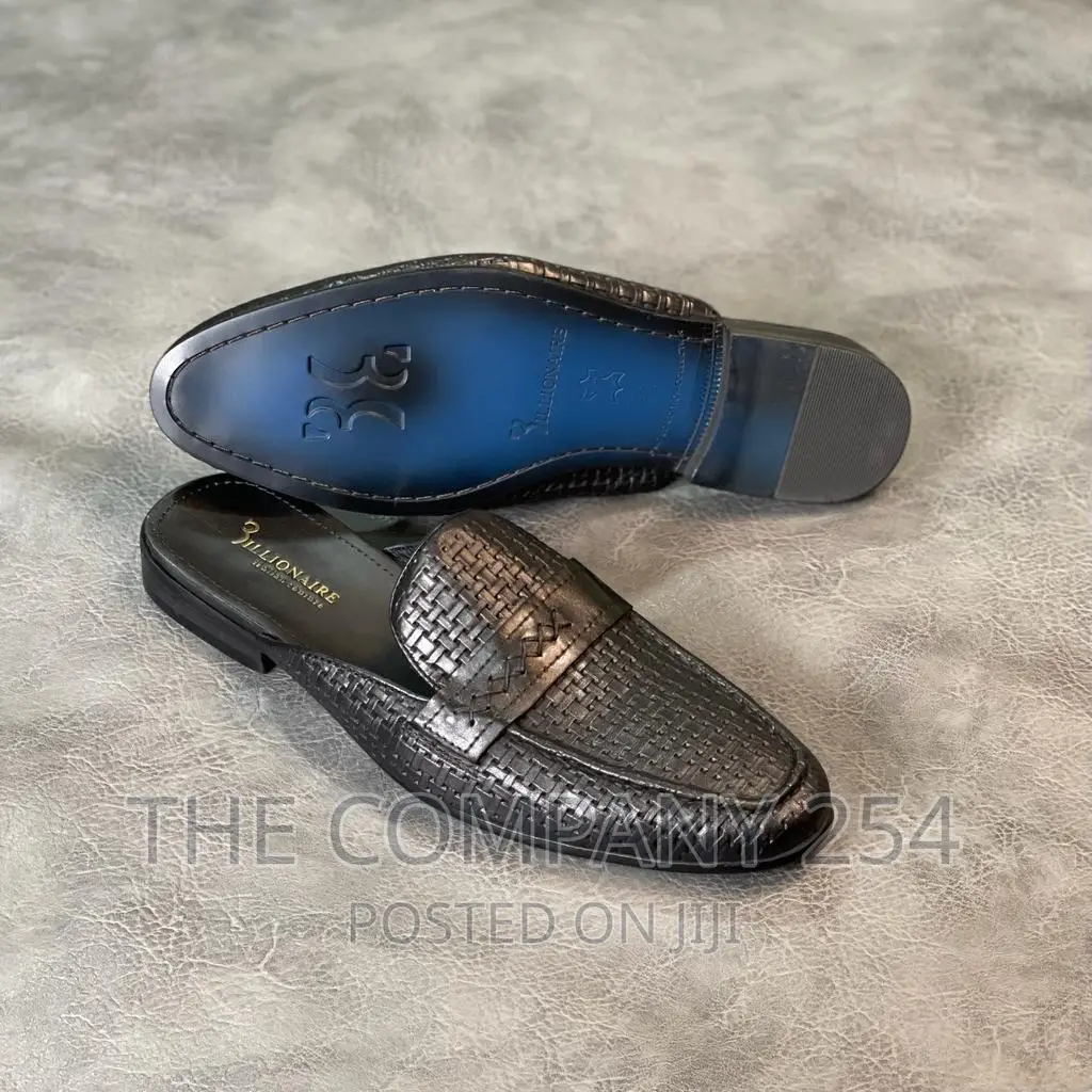 Legitimate Official Business Smart Casual Mens Leather Mules