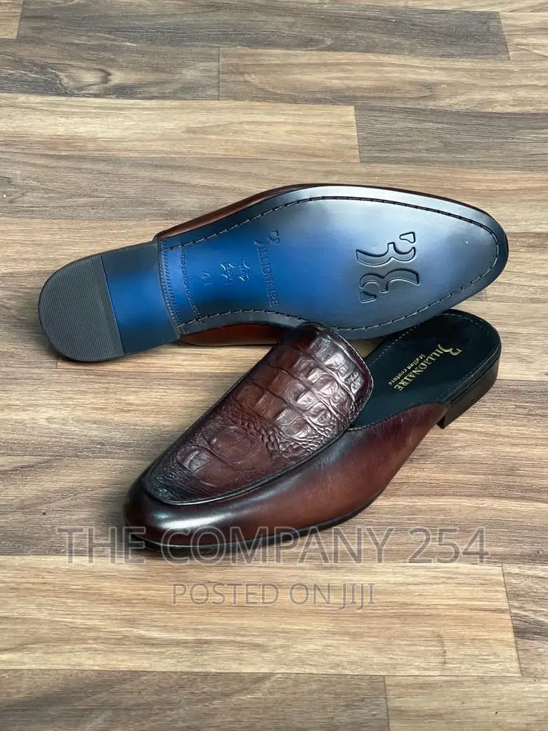 Legitimate Official Business Smart Casual Mens Leather Mules