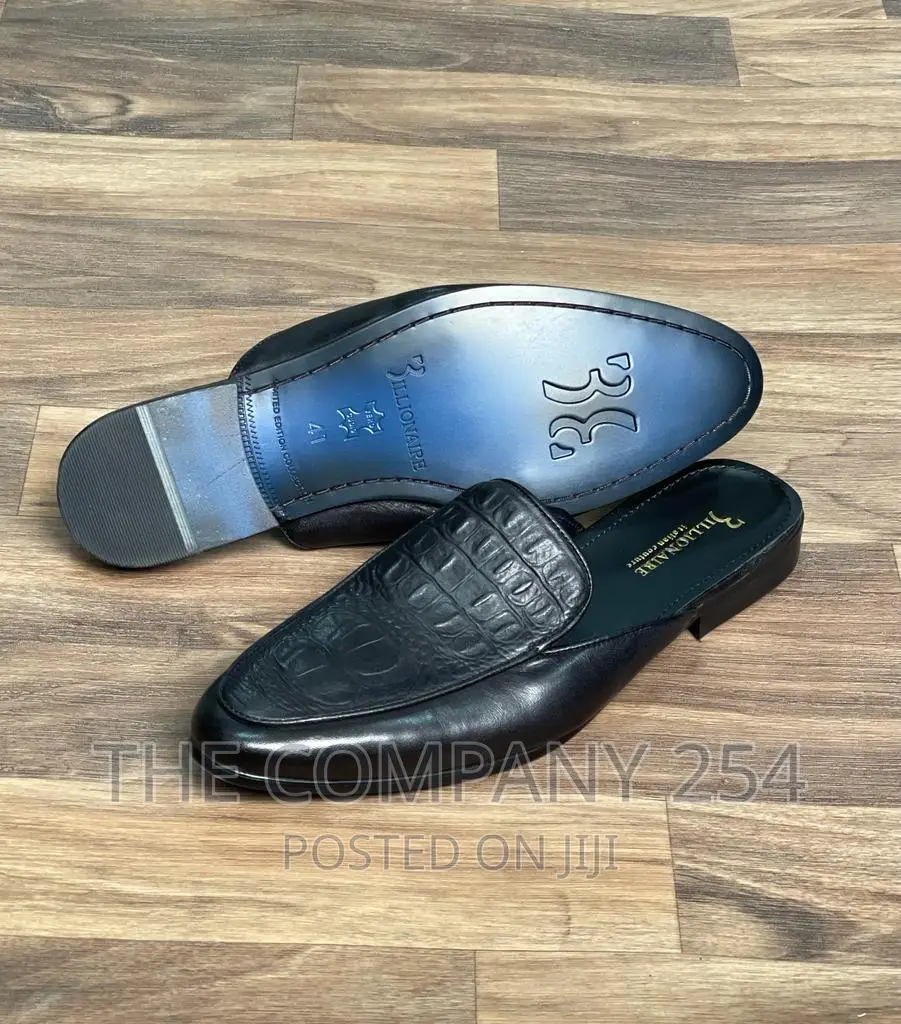Legitimate Official Business Smart Casual Mens Leather Mules
