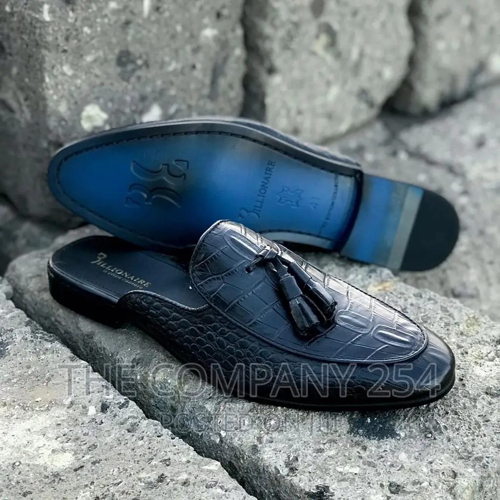 Legitimate Official Business Smart Casual Mens Leather Mules