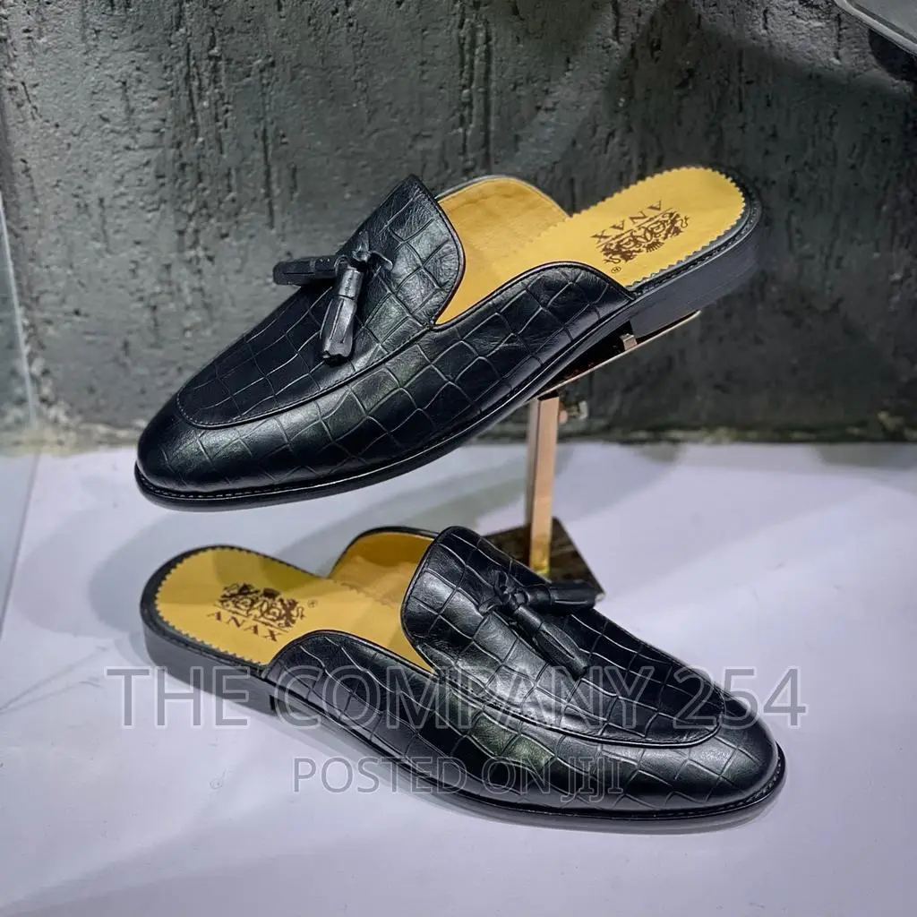 Legitimate Official Business Smart Casual Mens Leather Mules