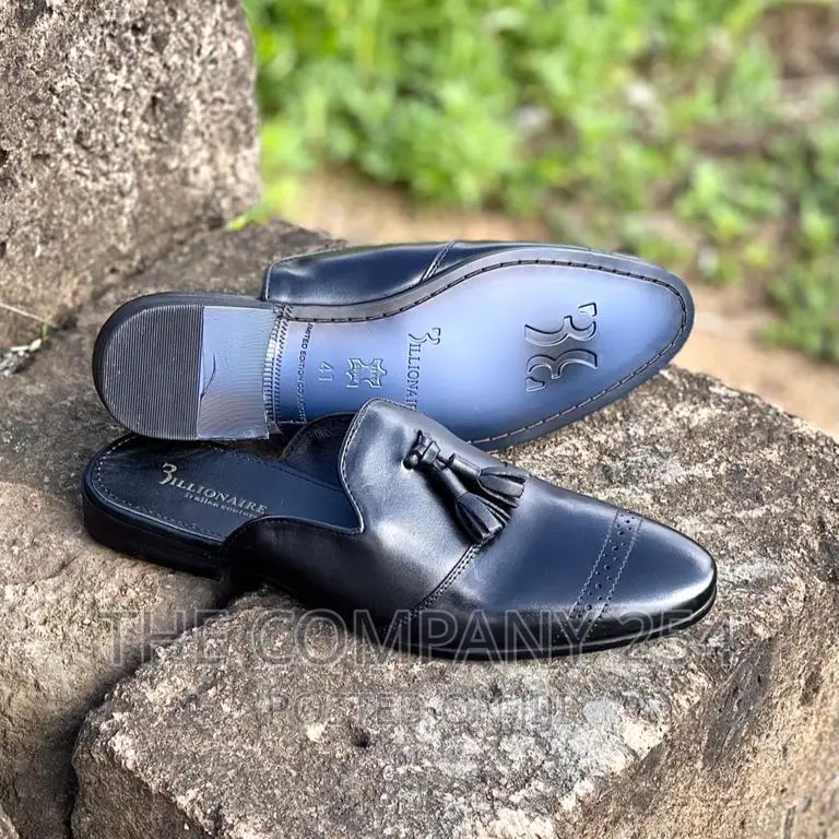 Legitimate Official Business Smart Casual Mens Leather Mules