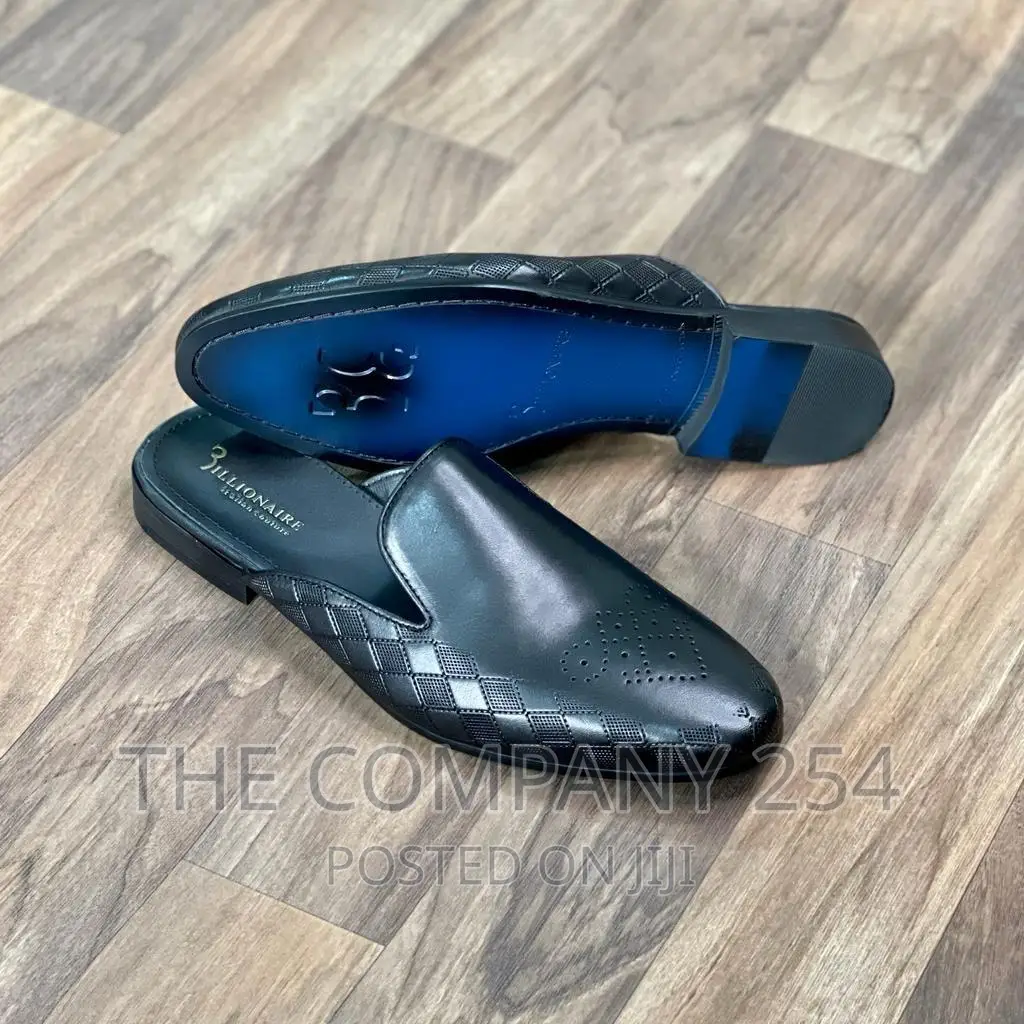 Legitimate Official Business Smart Casual Mens Leather Mules