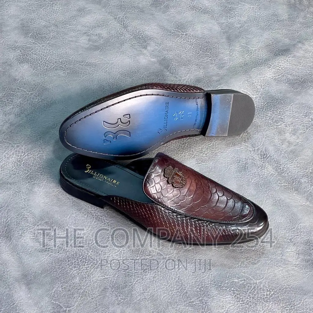 Legitimate Official Business Smart Casual Mens Leather Mules