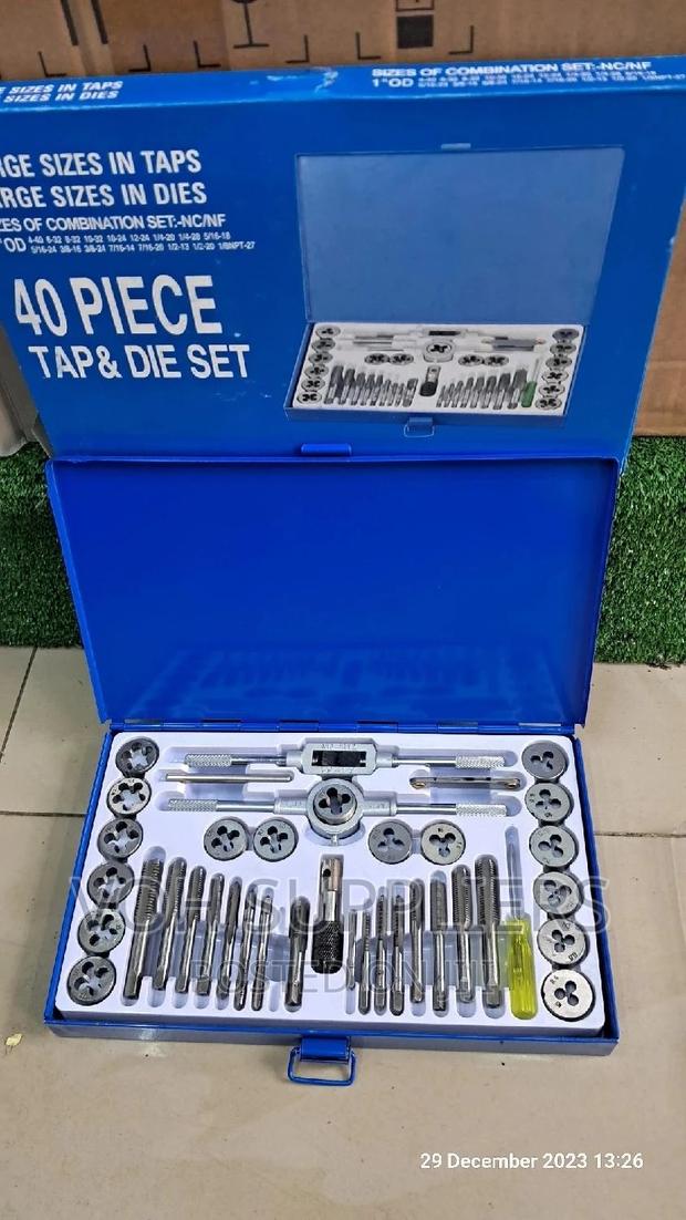 40pcs Metric Taps And Die Set With Metallic Case . - main view