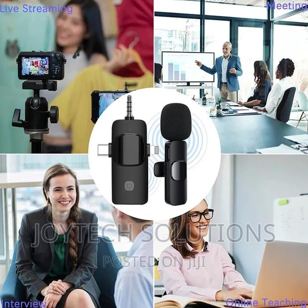 3 in 1 Wireless Dual Microphone for Liverstreaming Vlog - thumbnail 2