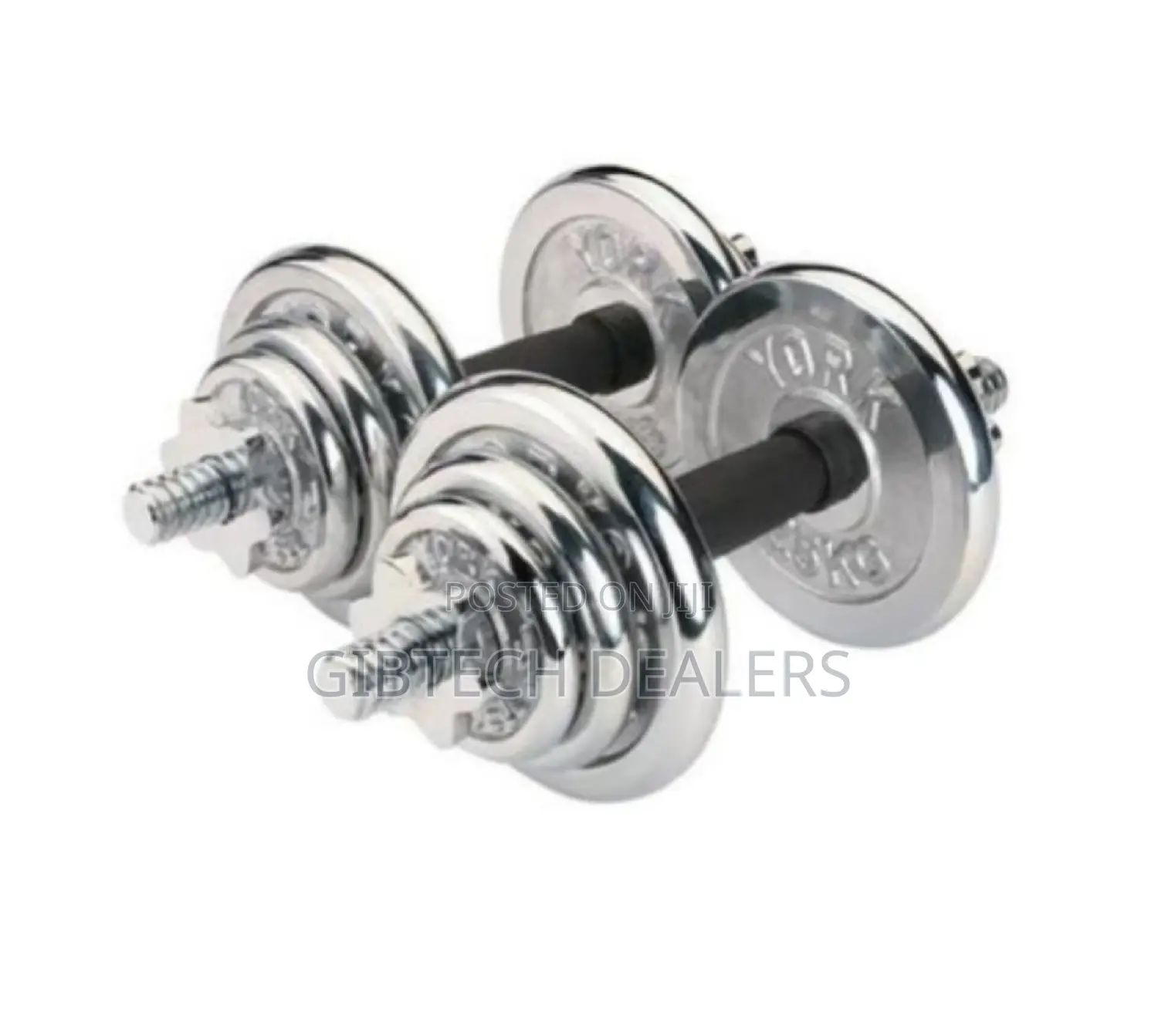 Chrome Dumbell Assembled 20kg, Chrome Dumbell Assembled