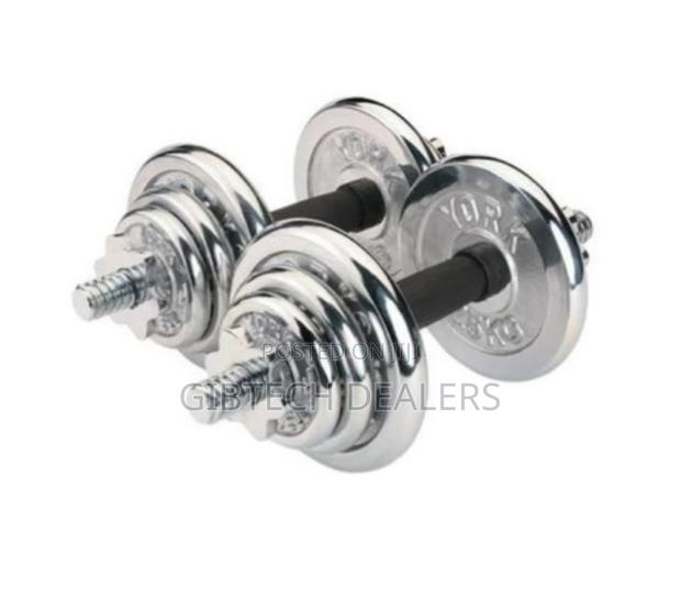 Chrome Dumbell Assembled 20kg, Chrome Dumbell Assembled