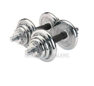 Chrome Dumbell Assembled 10kg - thumbnail 2