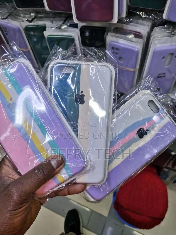 Back Cover for Apple iPhone 6 Plus Rainbow Liquid Silicone S - main view