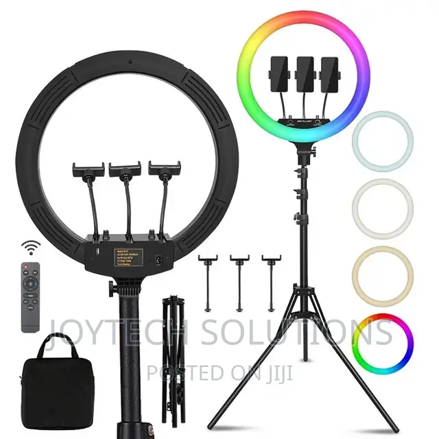 22 Inches RGB Ring Light Free Microphone and Bag