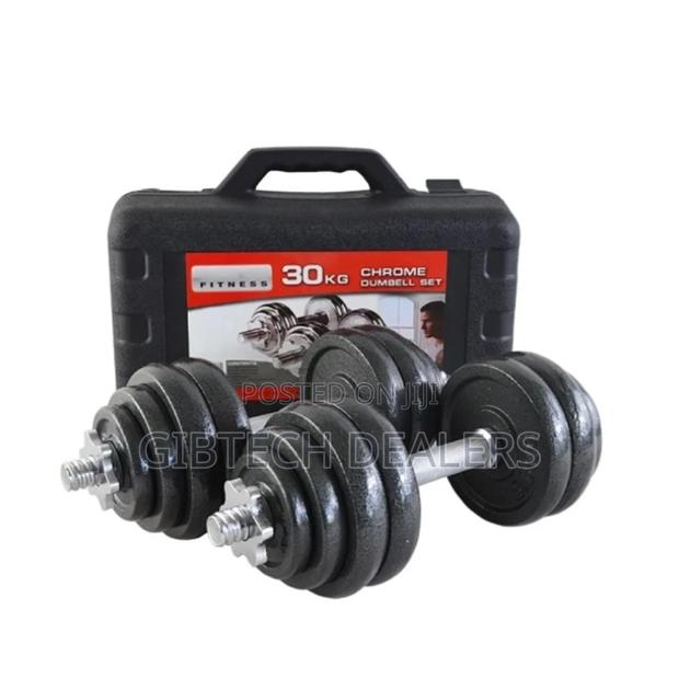 High Quality Chrome Dumbells 10kg With Case