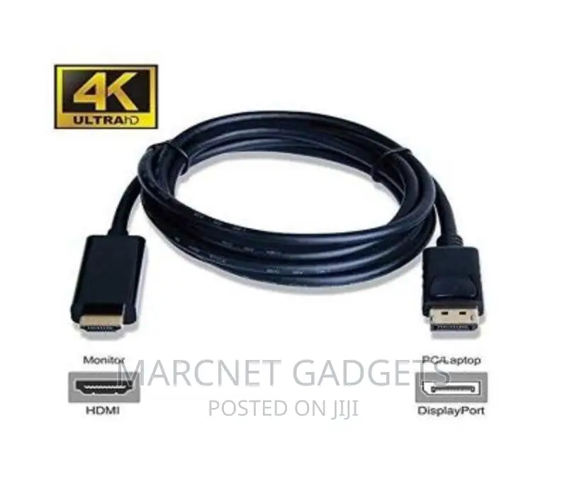 Displayport to HDMI Cable / Ultra HD / 1080P