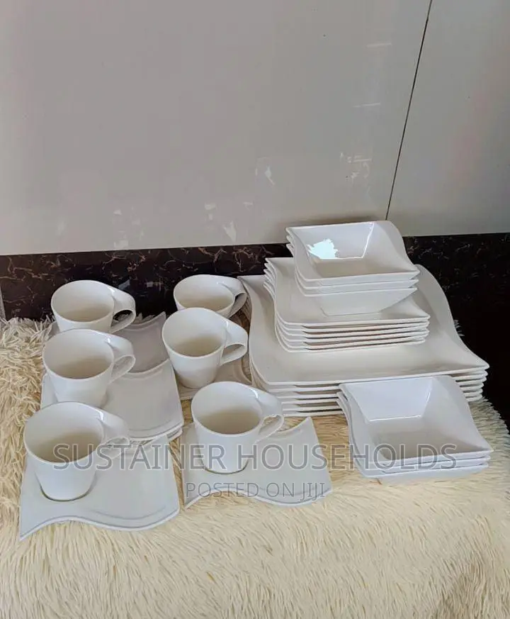 ~6 Wavy Plates,6side Plates*6 Wavy Bowl 6cups~6cup Saucers