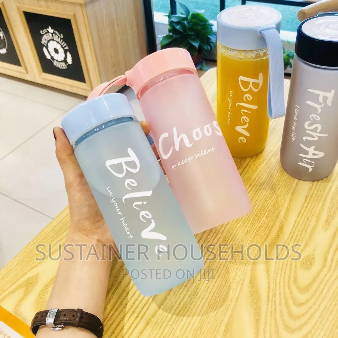 *600ml Trendy Water Bottles -