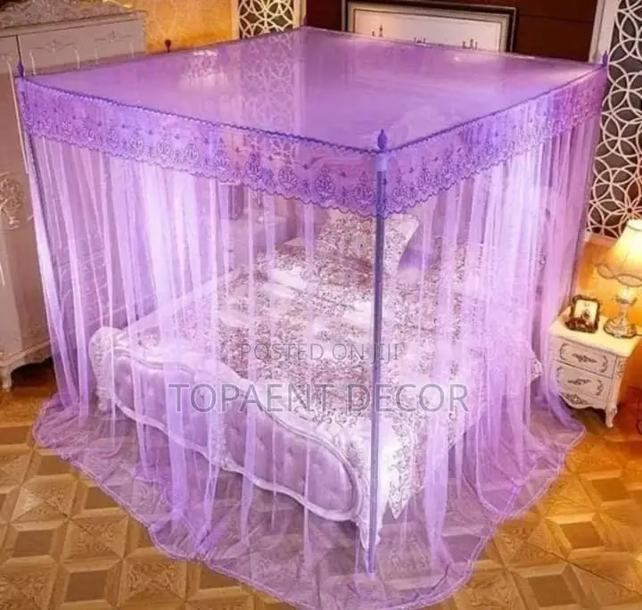 4 Stand Purple Mosquito Net 4 Stand Purple Mosquito Net