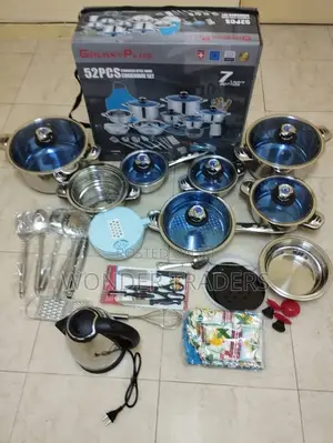 52pcs Stainless Cookware Set