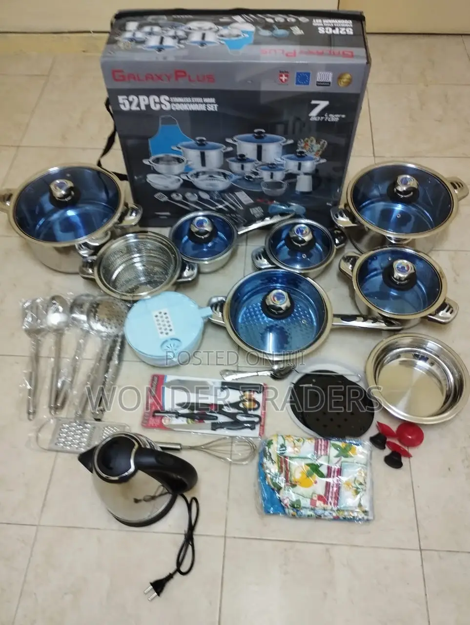 52pcs Stainless Cookware Set