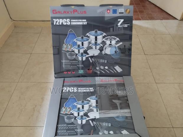 72pcs Stainless Cookware Set