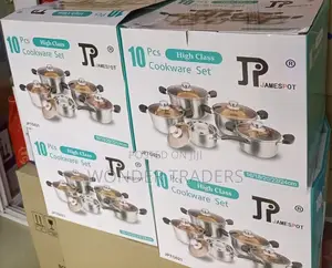 JP 10pcs High Class Heavy Duty Induction Cookware Set
.