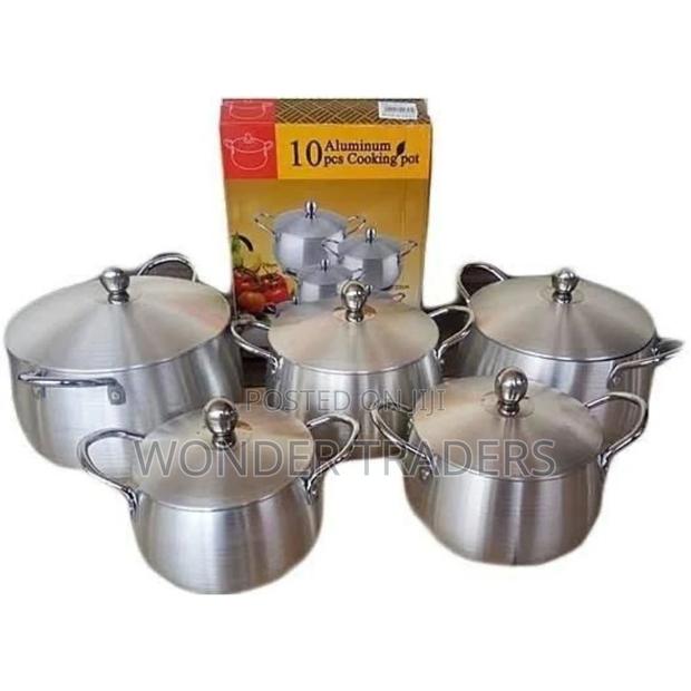 10pcs Aluminum Cookware Set - main view