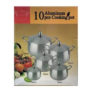 10pcs Aluminum Cookware Set