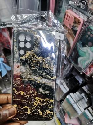 Black White Marble Samsung Galaxy A12 Case - thumbnail 2