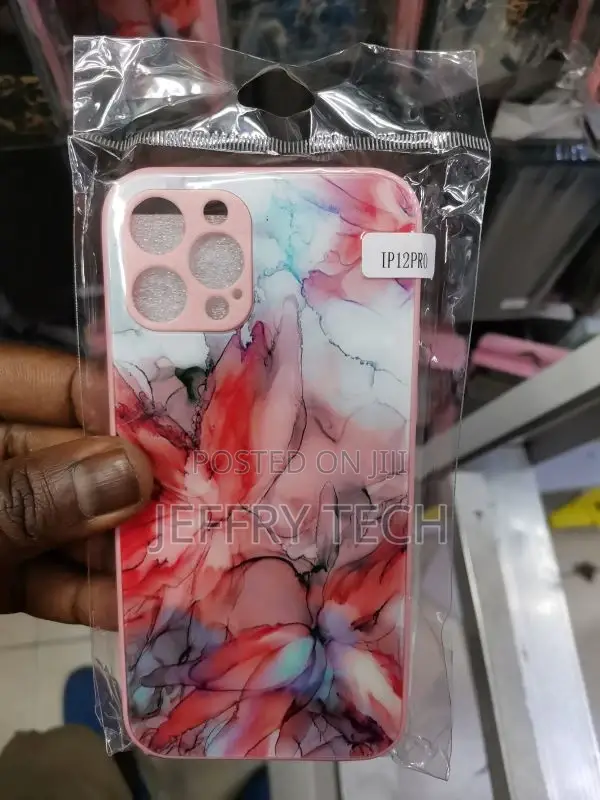 Marble Flower Shell Series Case for iPhone 12 Pro Bumper Sli