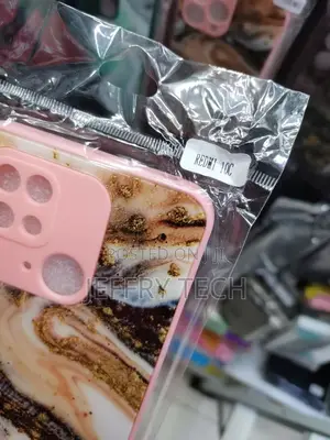 Marble Pattern Phone Case for Redmi 10C Rose Gold Marble