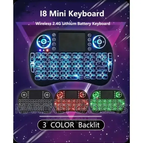 Keyboard Mini Letters Only Mini Keyboard Wireless 2.4G 3 Color Backlit English Air in Nairobi ...