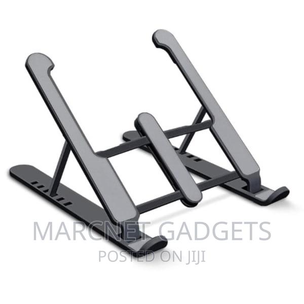 Adjustable Aluminium Laptop Stand - Black - main view