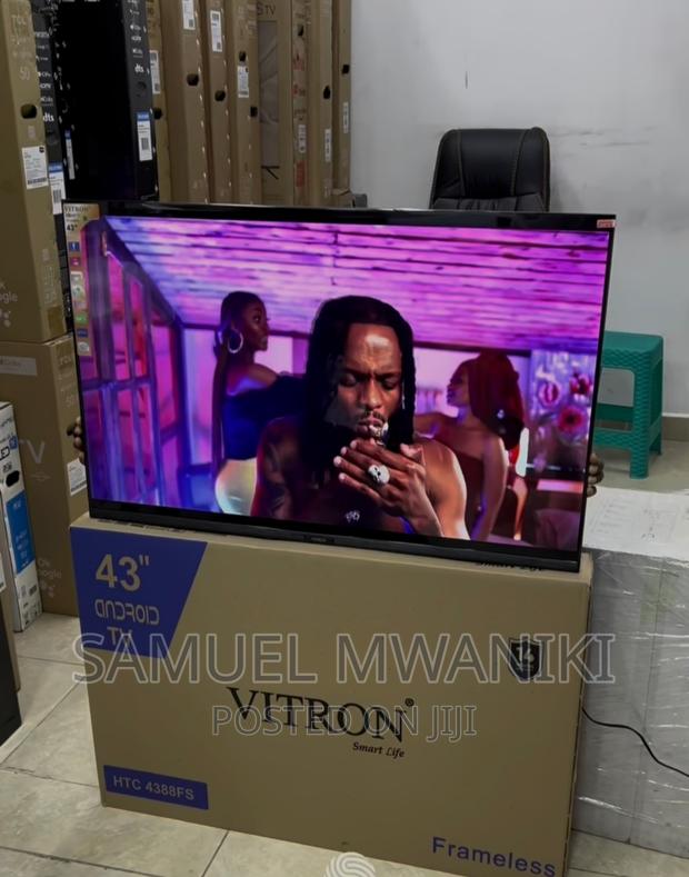 Vitron 43" FHD Frameless Smart Android Tv Inbuilt Decoder - thumbnail 5
