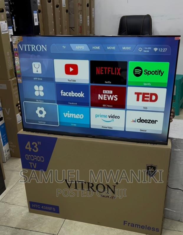 Vitron 43" FHD Frameless Smart Android Tv Inbuilt Decoder - thumbnail 7