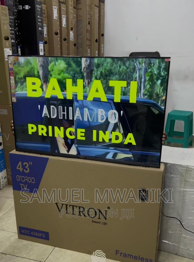 Vitron 43" FHD Frameless Smart Android Tv Inbuilt Decoder - thumbnail 3
