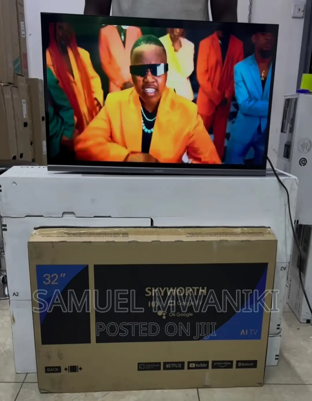 Skyworth 32” Full Hd Frameless Smart Google Tv – Black