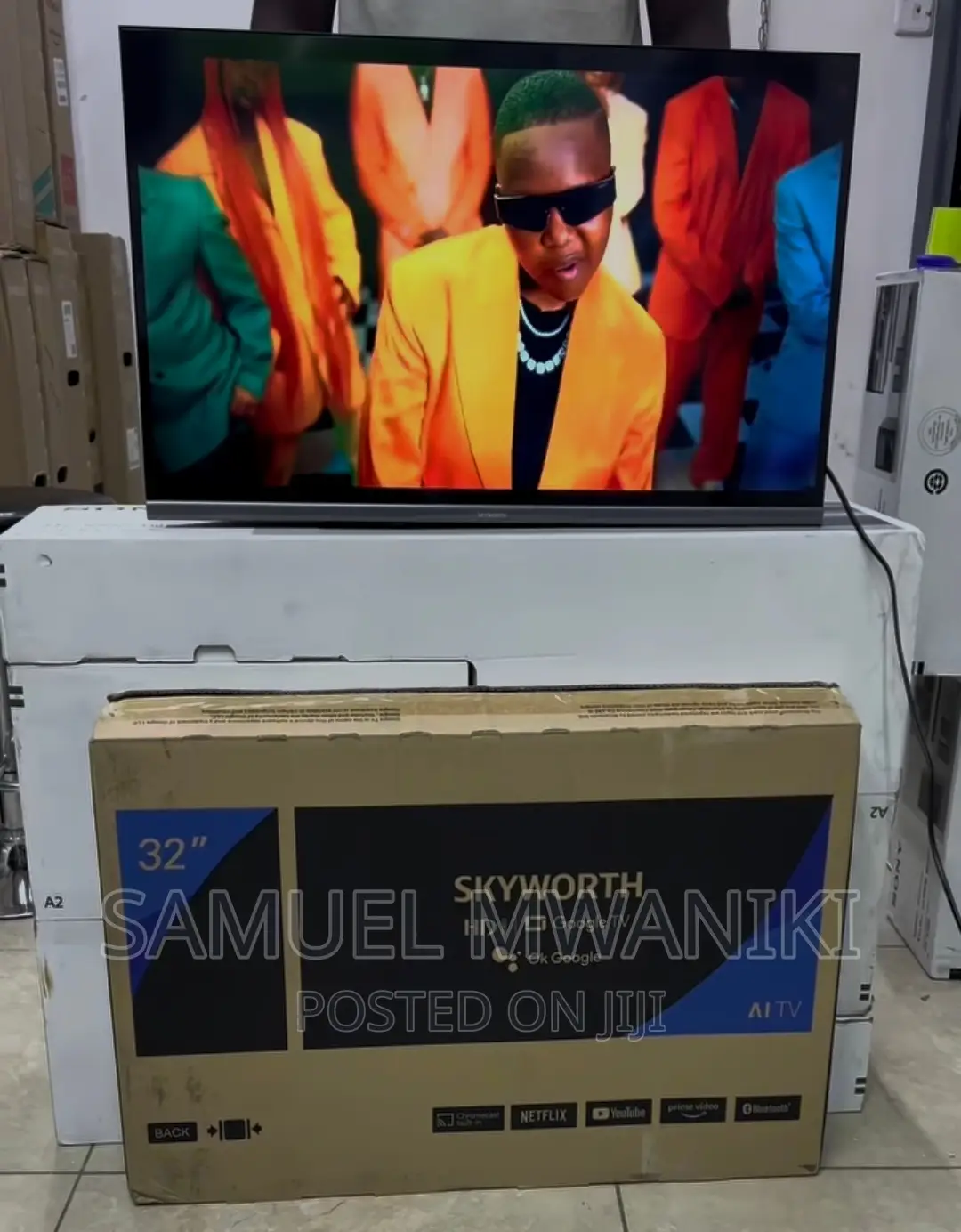 Skyworth 32” Full Hd Frameless Smart Google Tv – Black