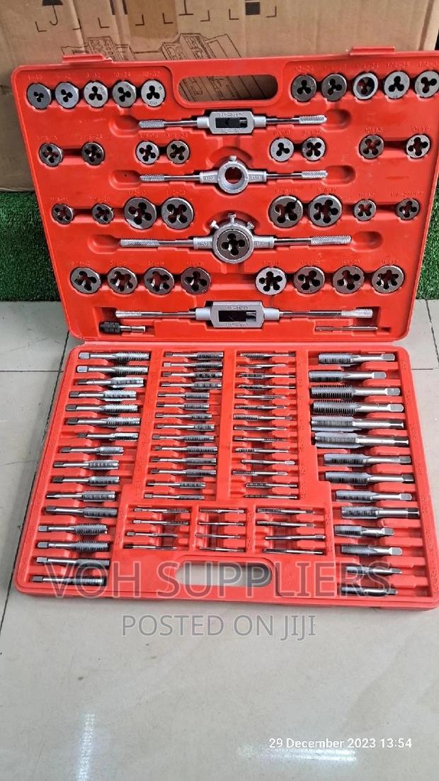 110pcs SAE Taps and Die Set With Plastic Carrier Case - main view