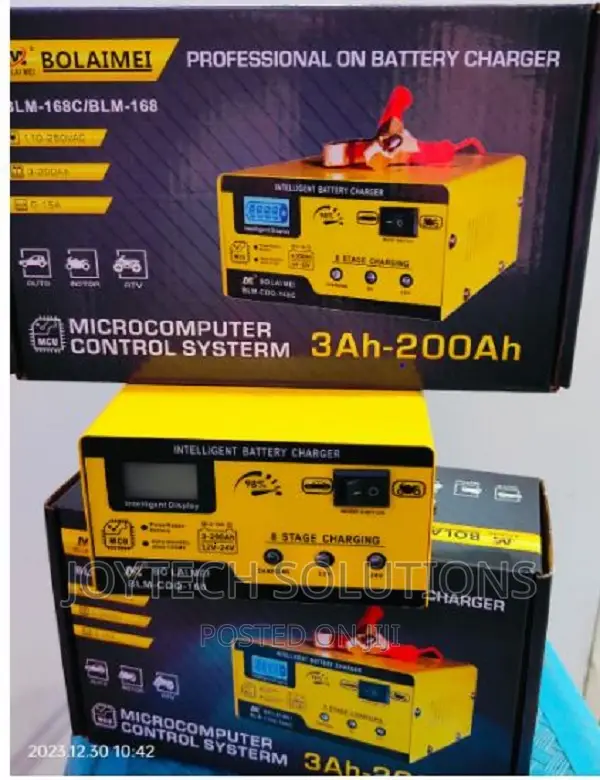 New 12v/24v Intelligent Car Battery Fast Pulse Charger