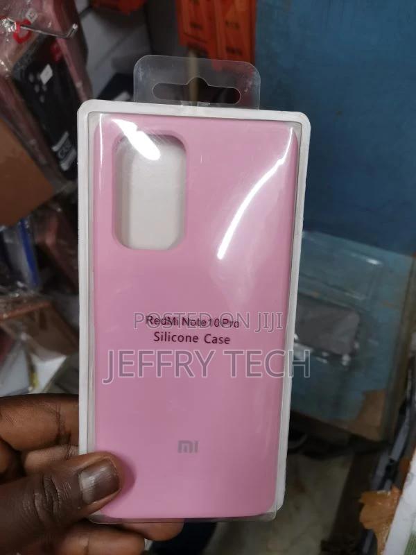 Protective Pink Silicone Soft Case for Redmi Note 10 PRO