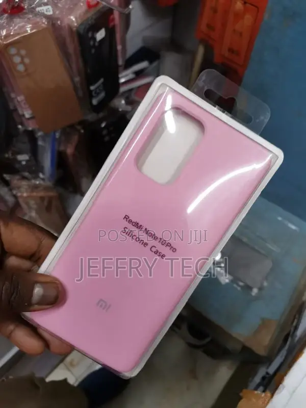 Protective Pink Silicone Soft Case for Redmi Note 10 PRO