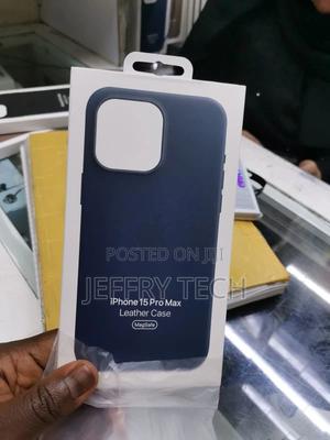 iPhone 15 Pro Max Leather Case With Magsafe – Blue - thumbnail 2