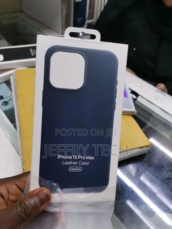 iPhone 15 Pro Max Leather Case With Magsafe – Blue - main view